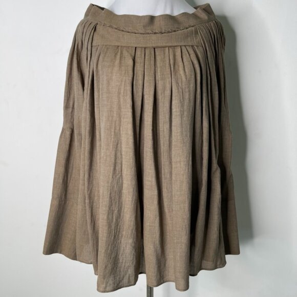 Vanessa Bruno Women's Tan Brown Long Sleeve Boat Neck Blouse Size 40 / 8 US - Picture 1 of 10